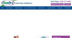 Desktop Screenshot of chemdryofmadisoncarpetcleaning.com